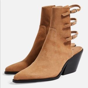 - Top shop open heeled bootie
